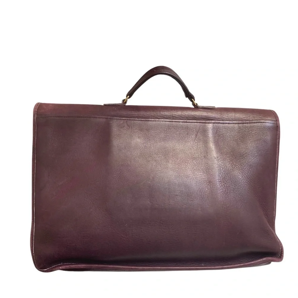 Coach RARE burgandy leather vintage New York City Bonnie cashin era breifcase